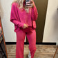 Rosy Textured Sweater (Pink)