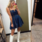 Raquel Detail Denim Dress