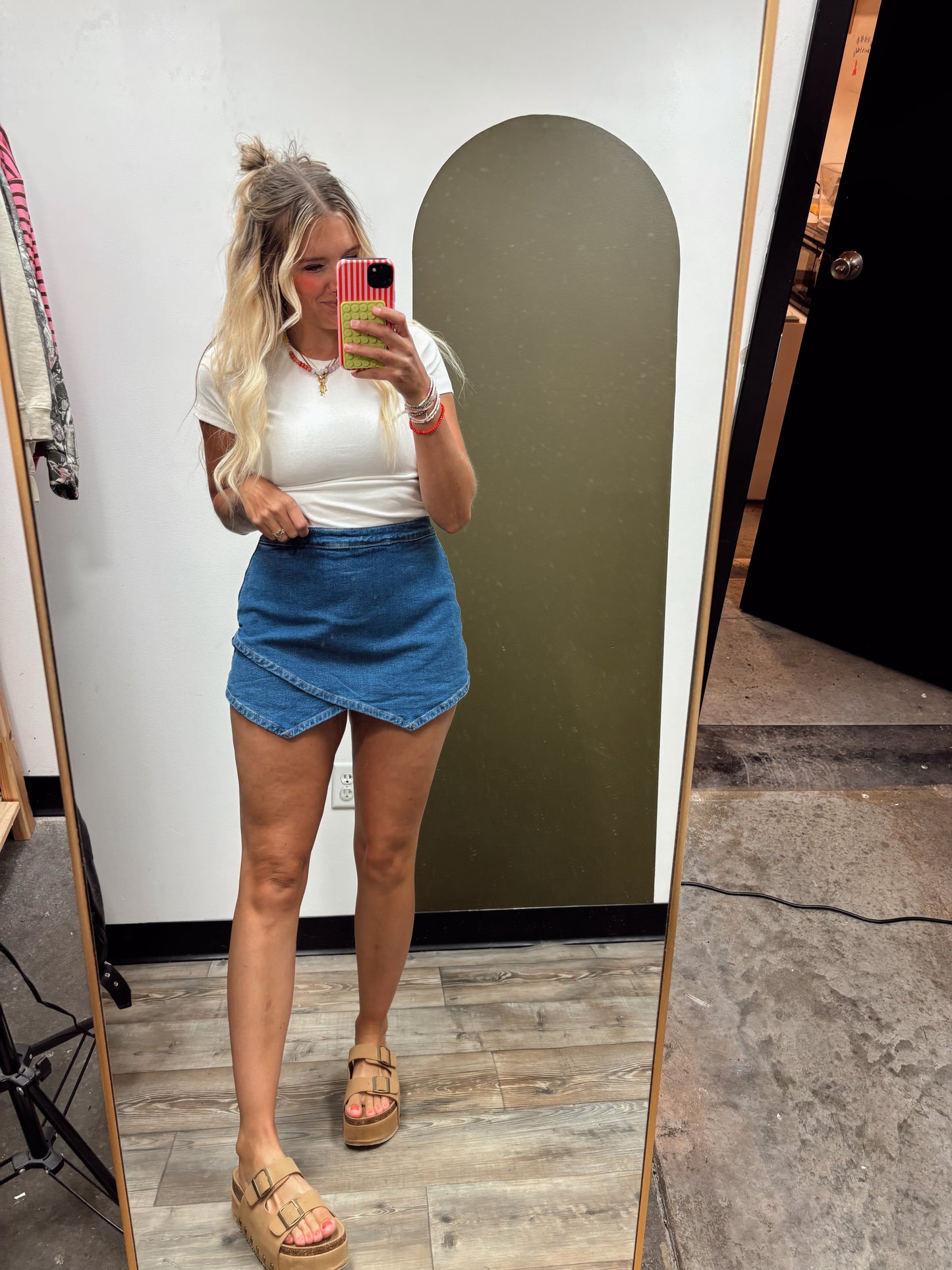 Leila Denim Skort