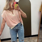 Annie Stripe Top (Pink)