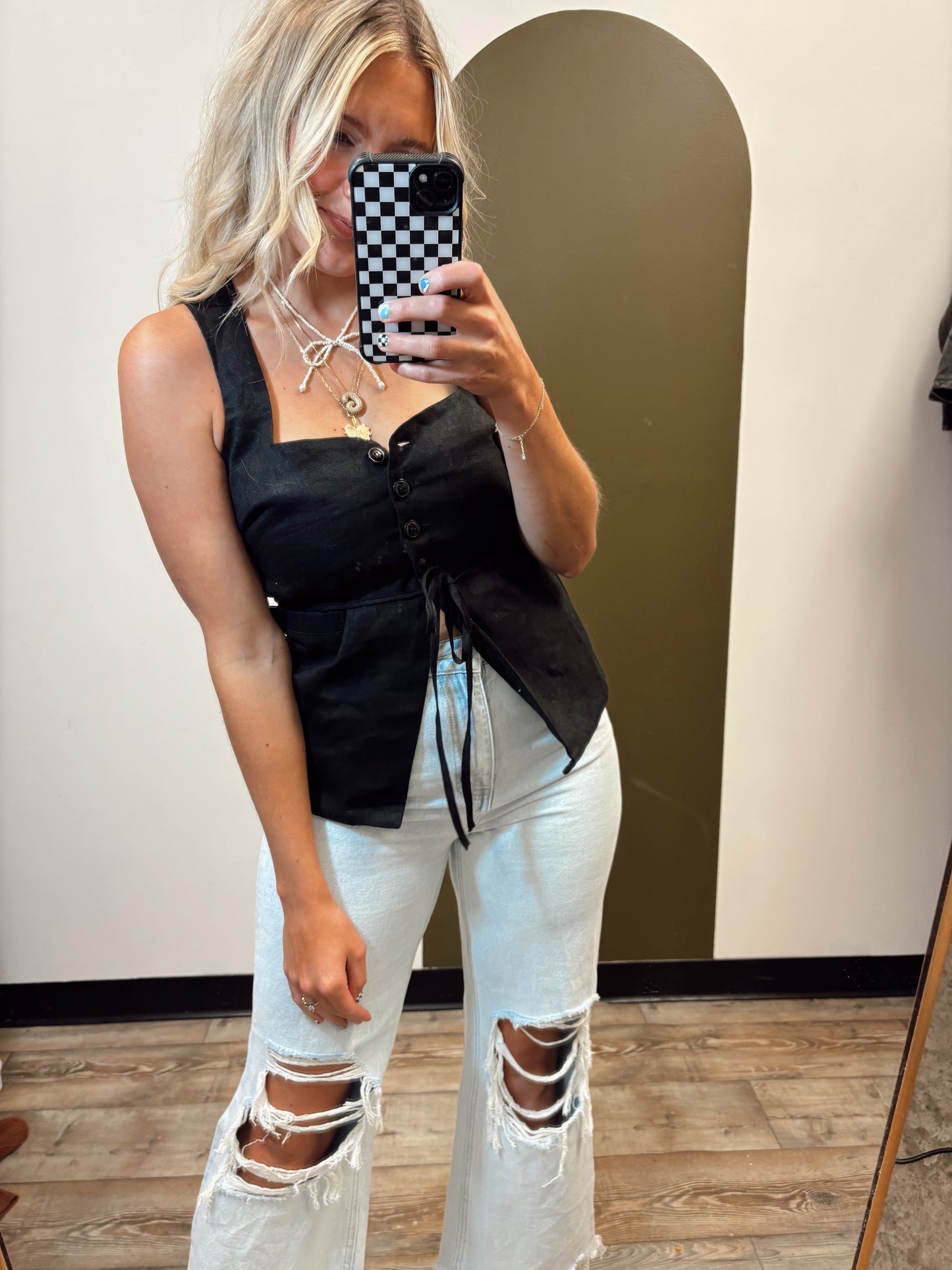 Nadia Button Vest