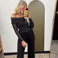 Catalina Off Shoulder Top (Black)