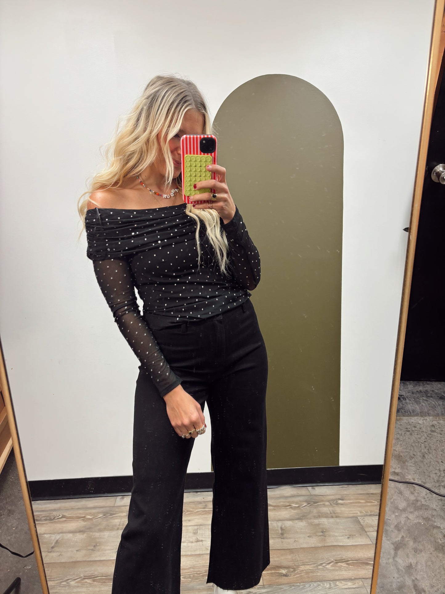 Catalina Off Shoulder Top (Black)