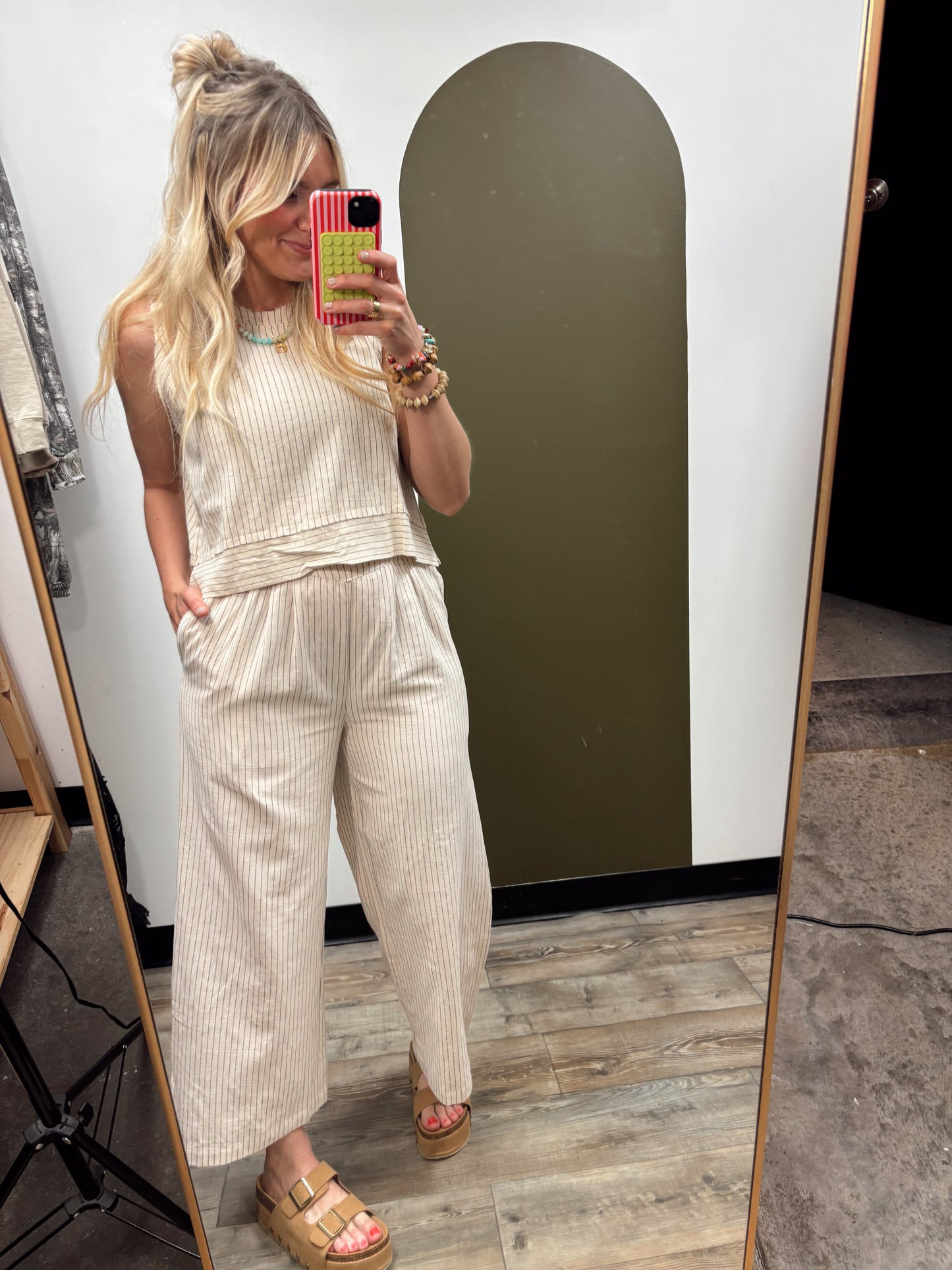 On The Road Again Set (Oatmeal Stripe)