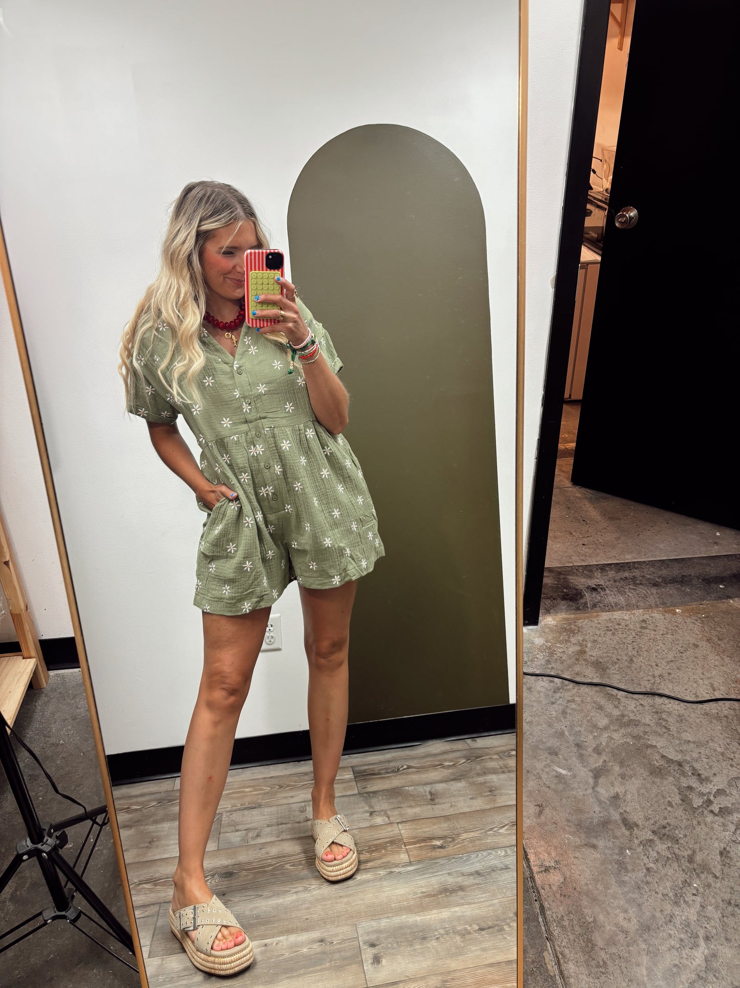 Daisy Button Romper
