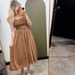 Samira Midi Dress (Brown)