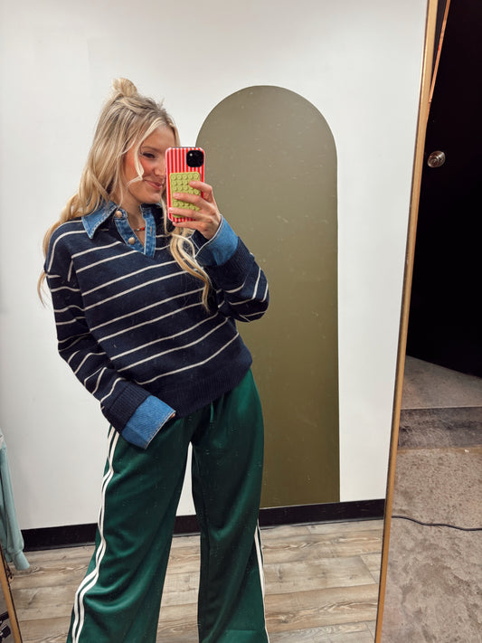 Sofia Stripe Combo Top