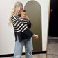 Willa Mock Neck Stripe Top
