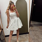 Bid Day Halter Dress (White)