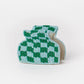 Gia Petite Checked Claw Clip