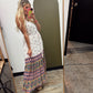 Swept Away Border Print Maxi Dress