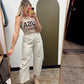 Pinstripe Barrel Pant