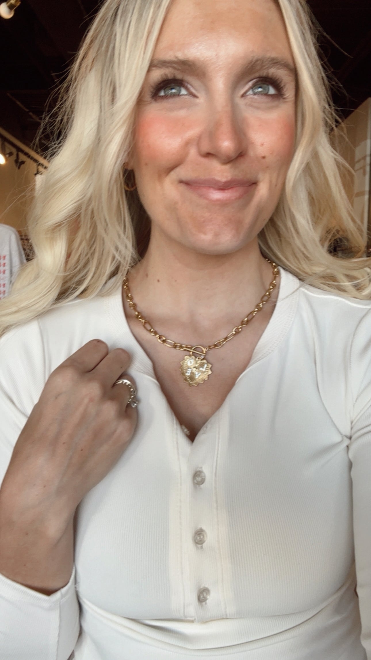 Heart Love Sunburst Necklace