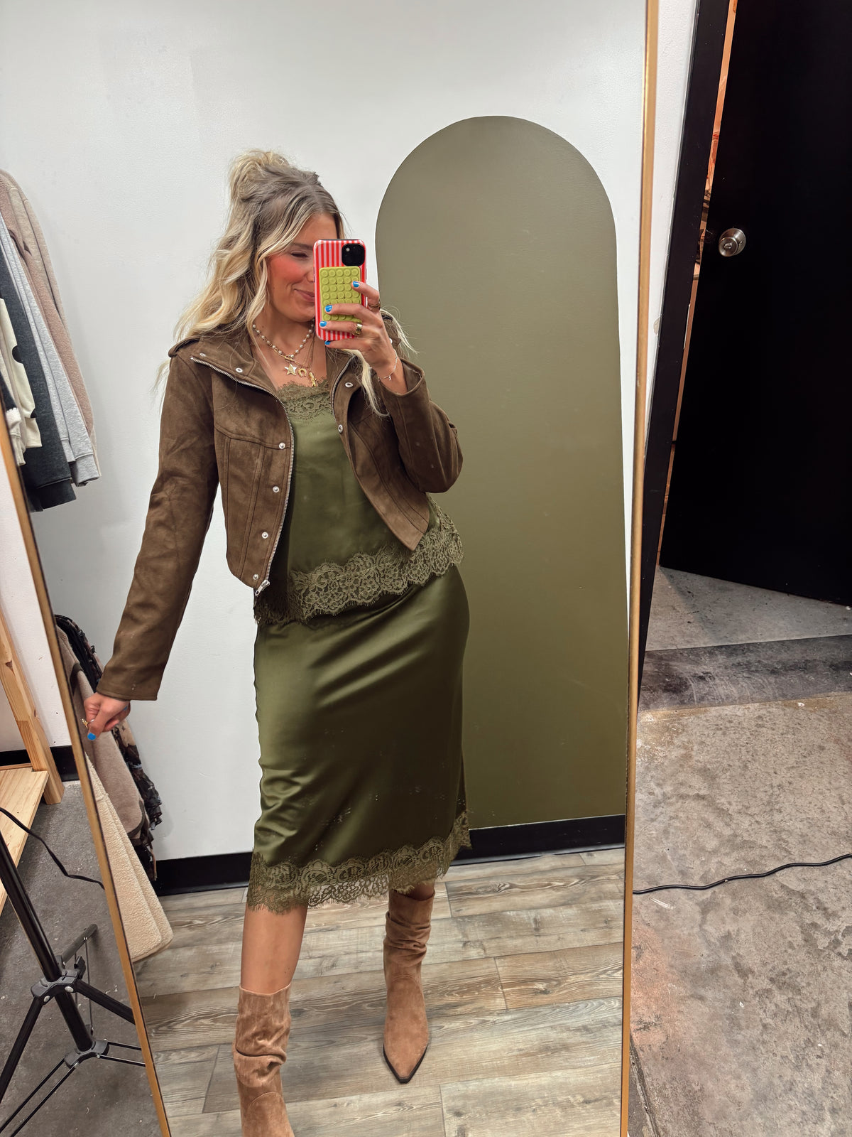 Road Warrior Suede Jacket (Brown)