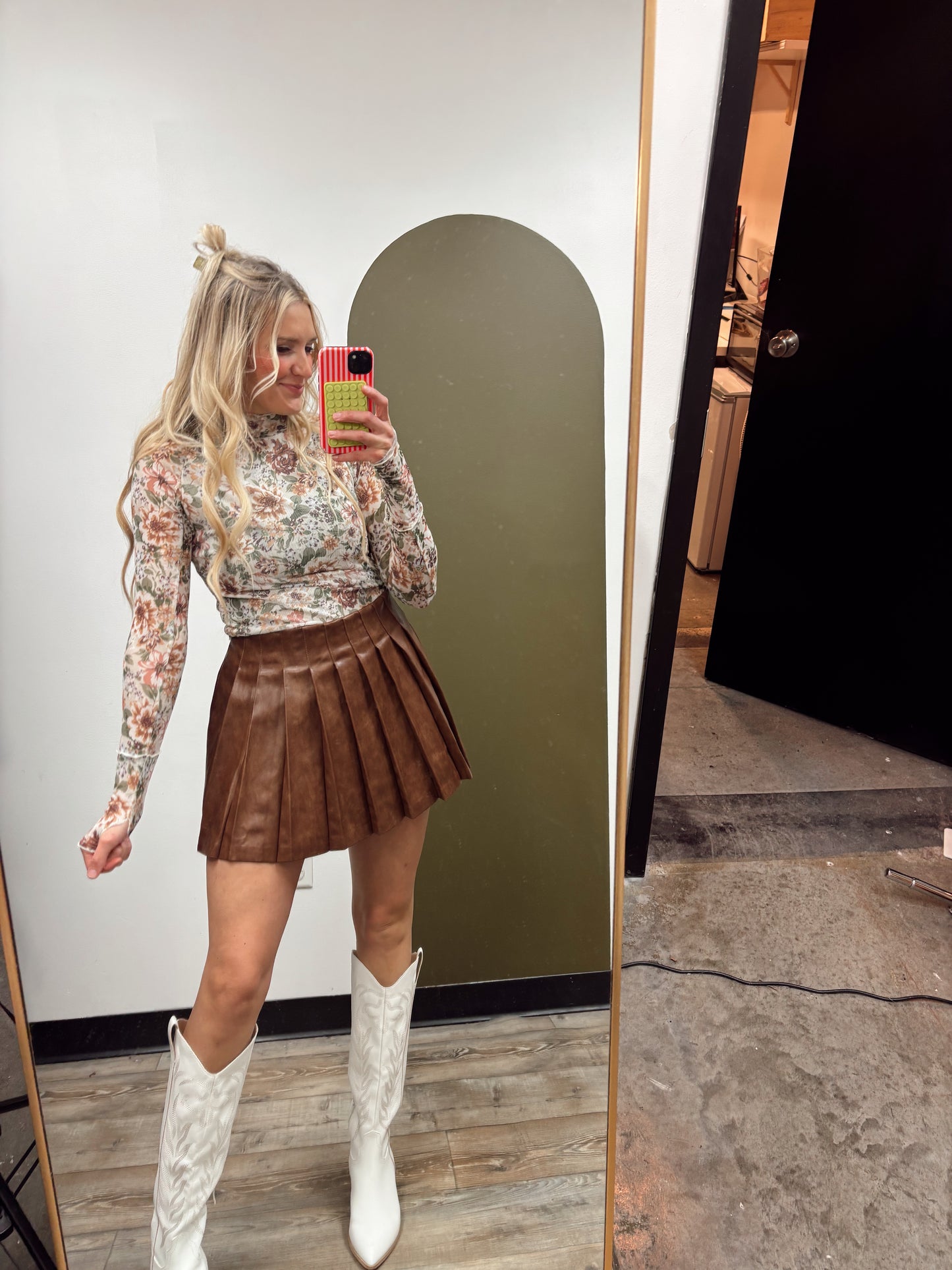 Dayna Floral Sheer Top