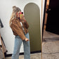 Ivey Bubble Hem Jacket (Camel)