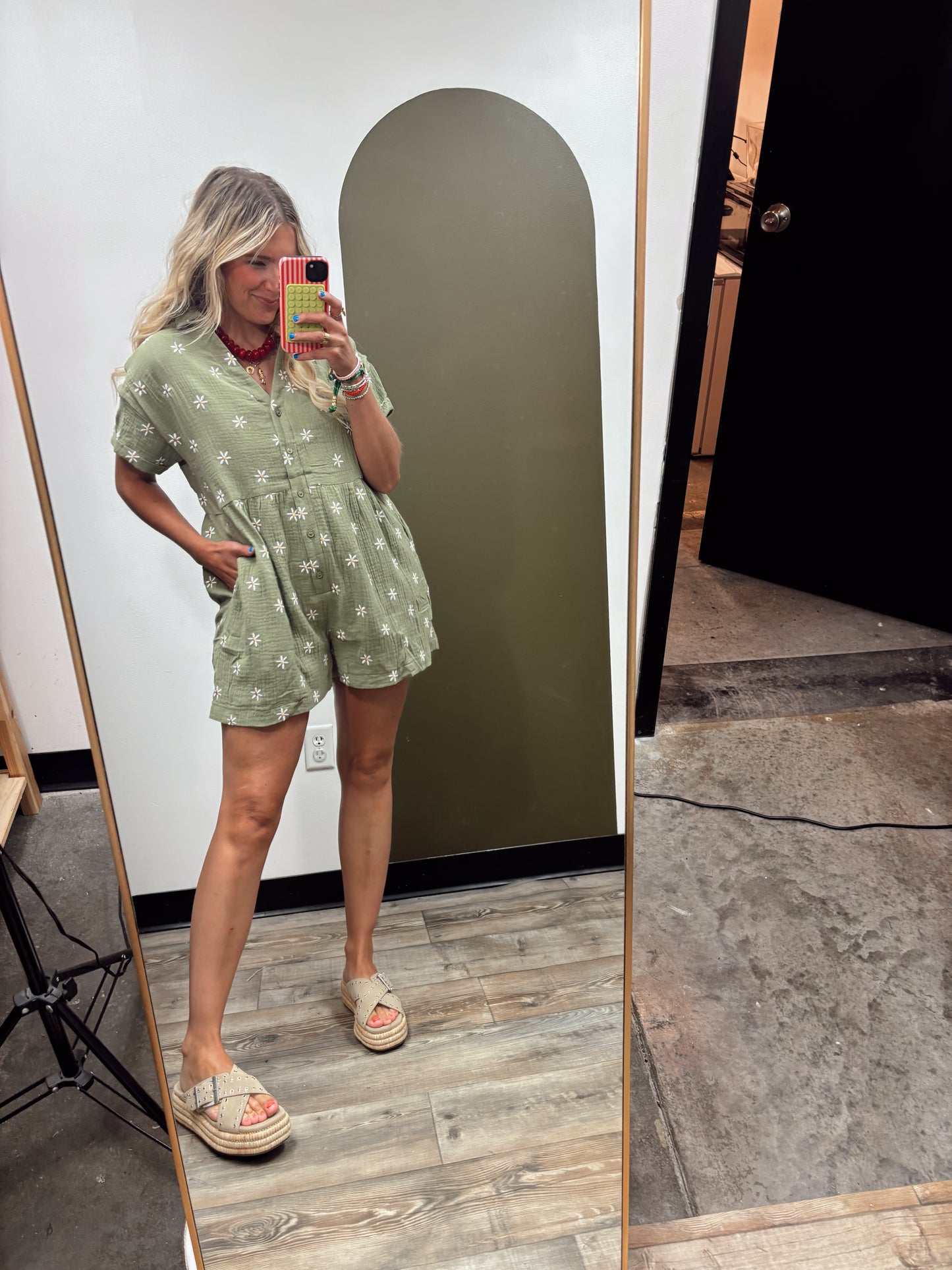 Daisy Button Romper