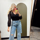Shiloh Sheer Sleeve Bodysuit (Black)