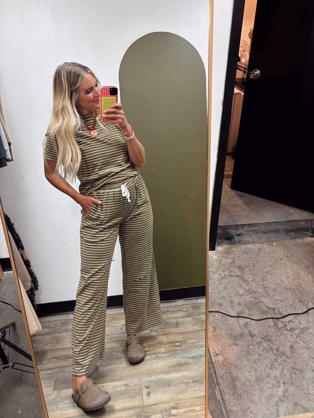 Everyday Ease Stripe Set (Olive)