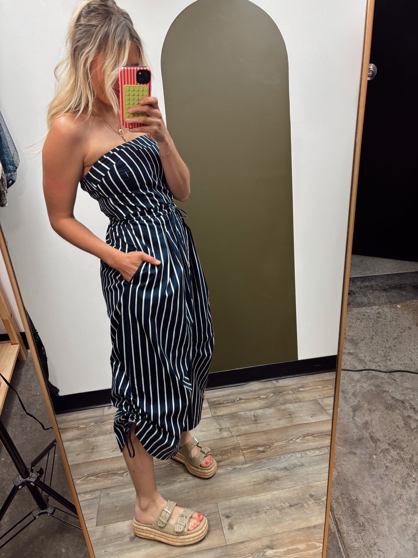Lina Stripe Jumpsuit