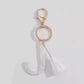 Tasseled Initial Key Chain