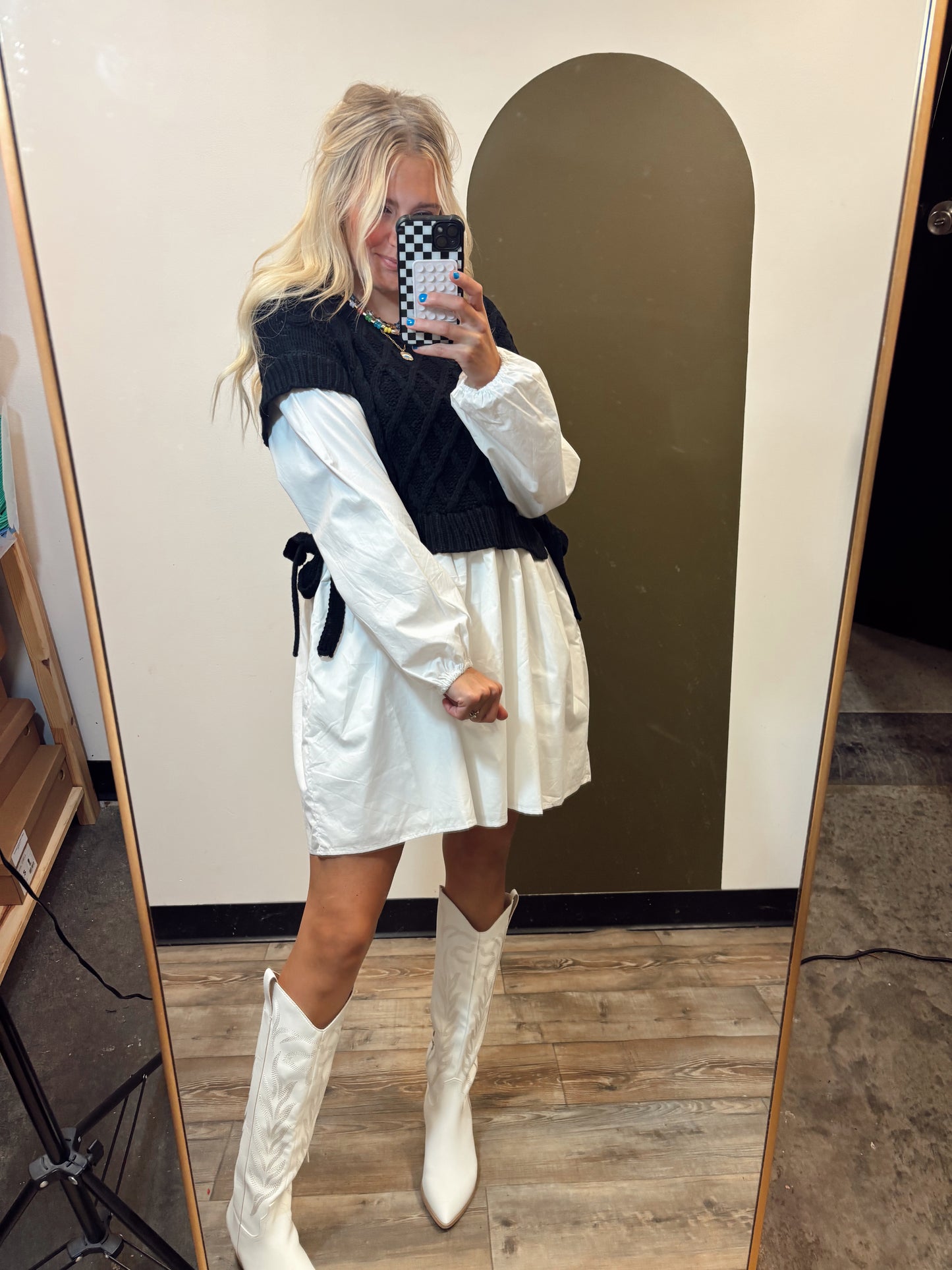 Aven Twofer Sweater Dress
