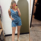 Stars Align Denim Romper