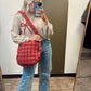 Carmen Quilt Hobo Bag (Crimson)