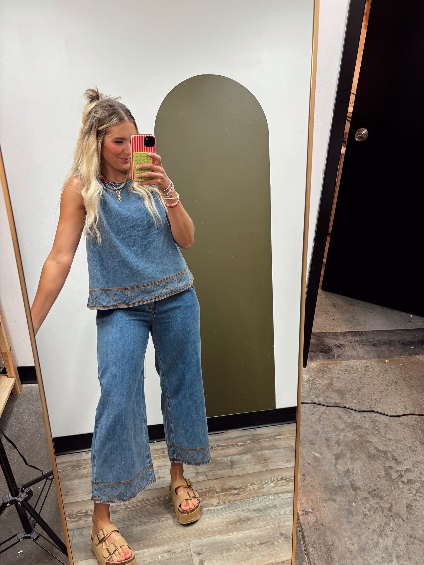 Lera Denim Stitch Set