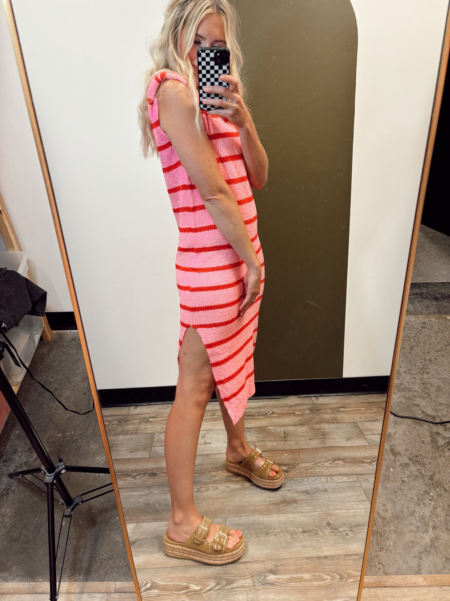 Candy Stripe Knit Dress