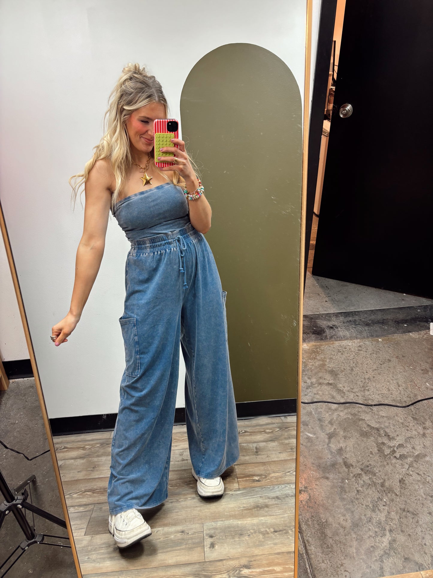 Free To Be Jumpsuit (Denim)