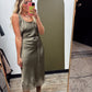 Lottie Slip Dress (Olive)