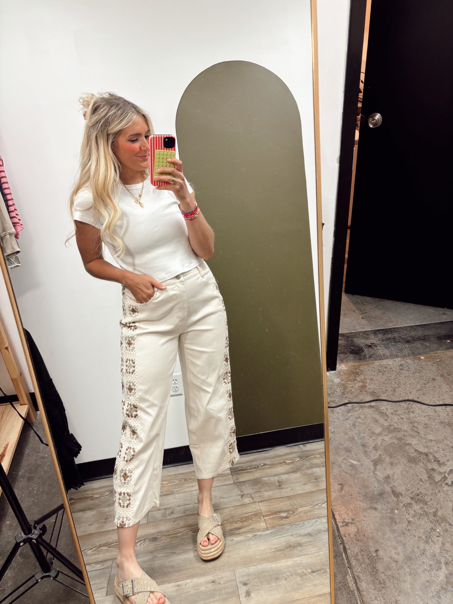 Kiki Crochet Pant (Cream)