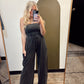 Free To Be Strapless Jumpsuit (Black)