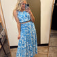 Boho Babe Maxi Set (Blue)