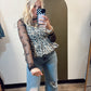 Sheer Bow Top (Black)