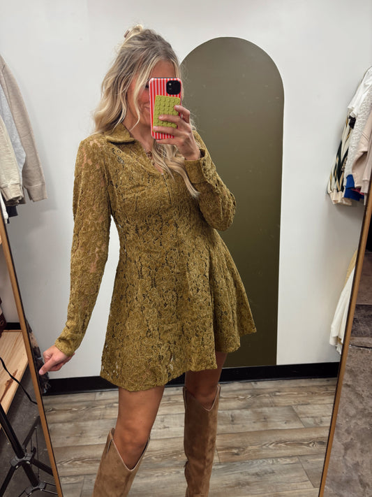 Fatima Lace Mini Dress