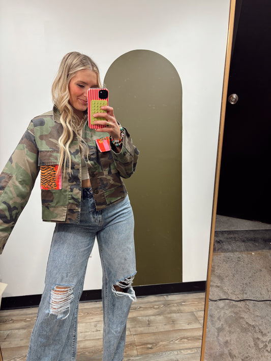 Tiger Print Camo Jacket