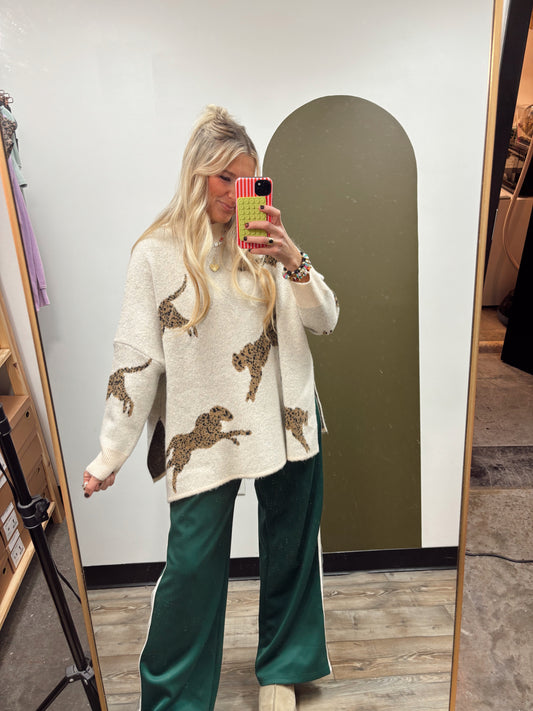 Cheetah Chick Sweater