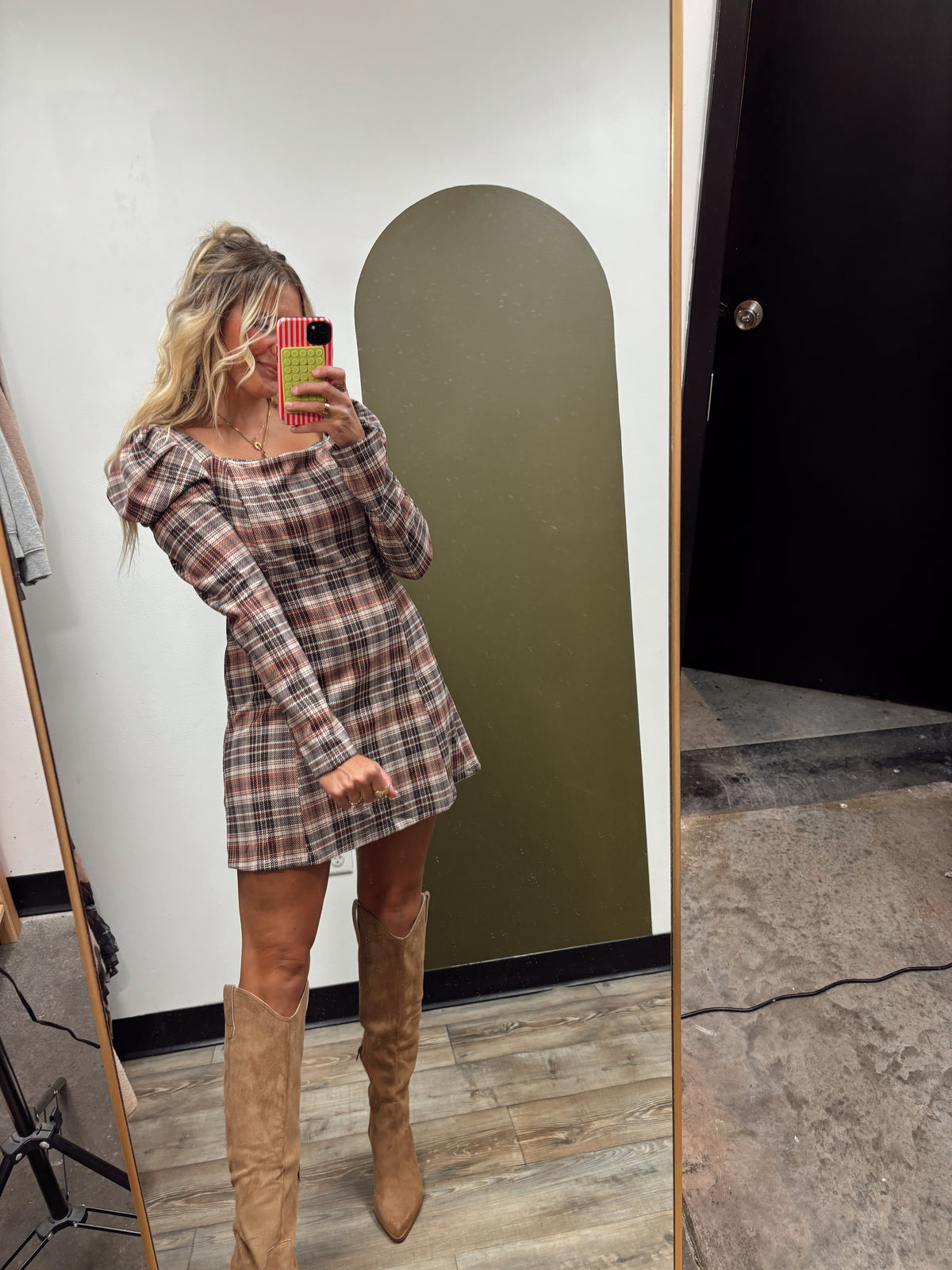 Chandler Plaid Dress