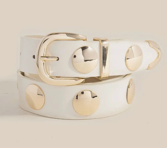Metallic Disc Studded Belt