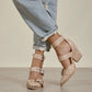 Hendrix Buckle Shoe (Beige)