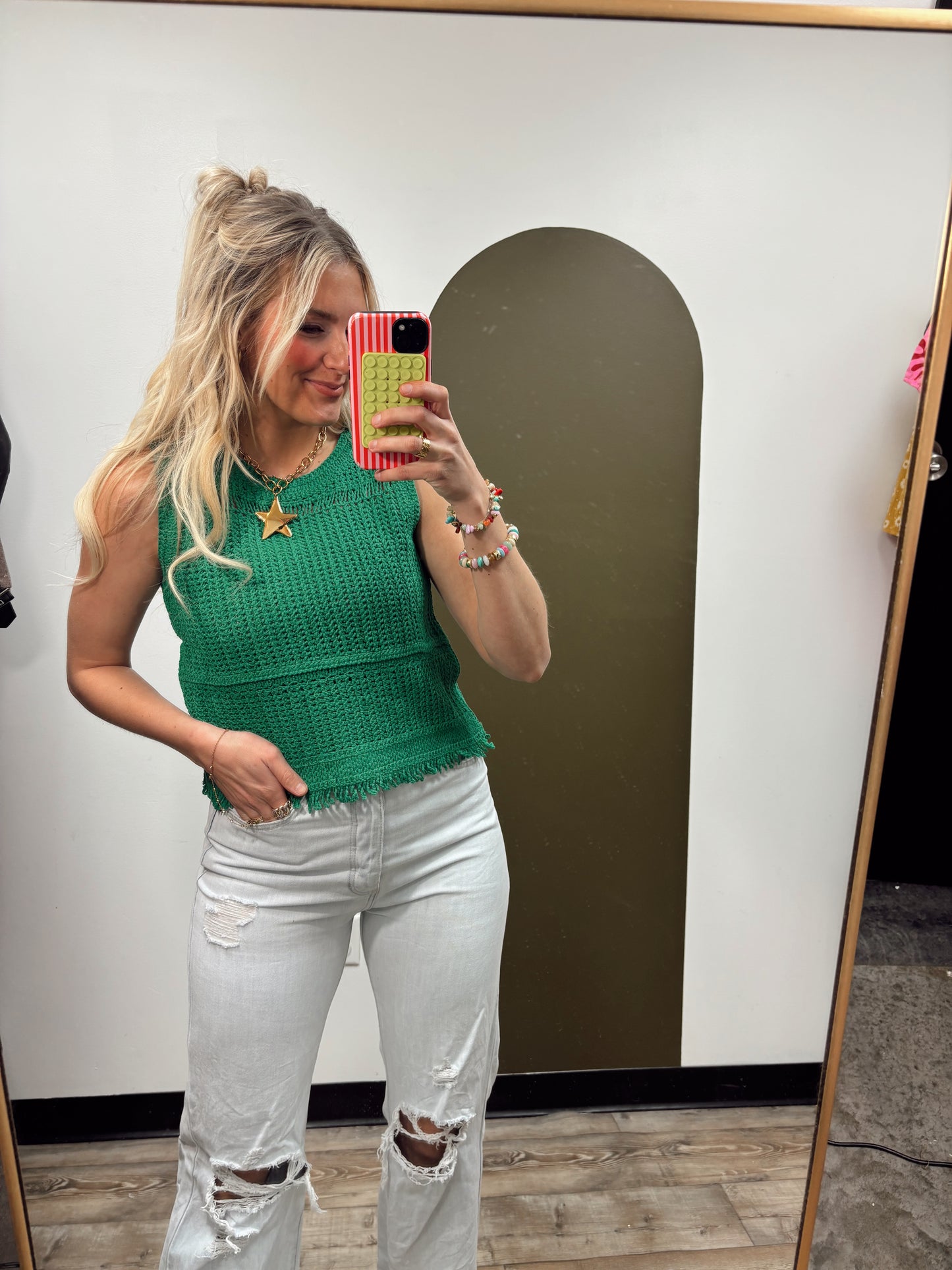 Where To Crochet Tank (Green)