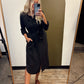 Maeve Button Down Dress (Black)