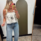 Leaf Tie Emb Top
