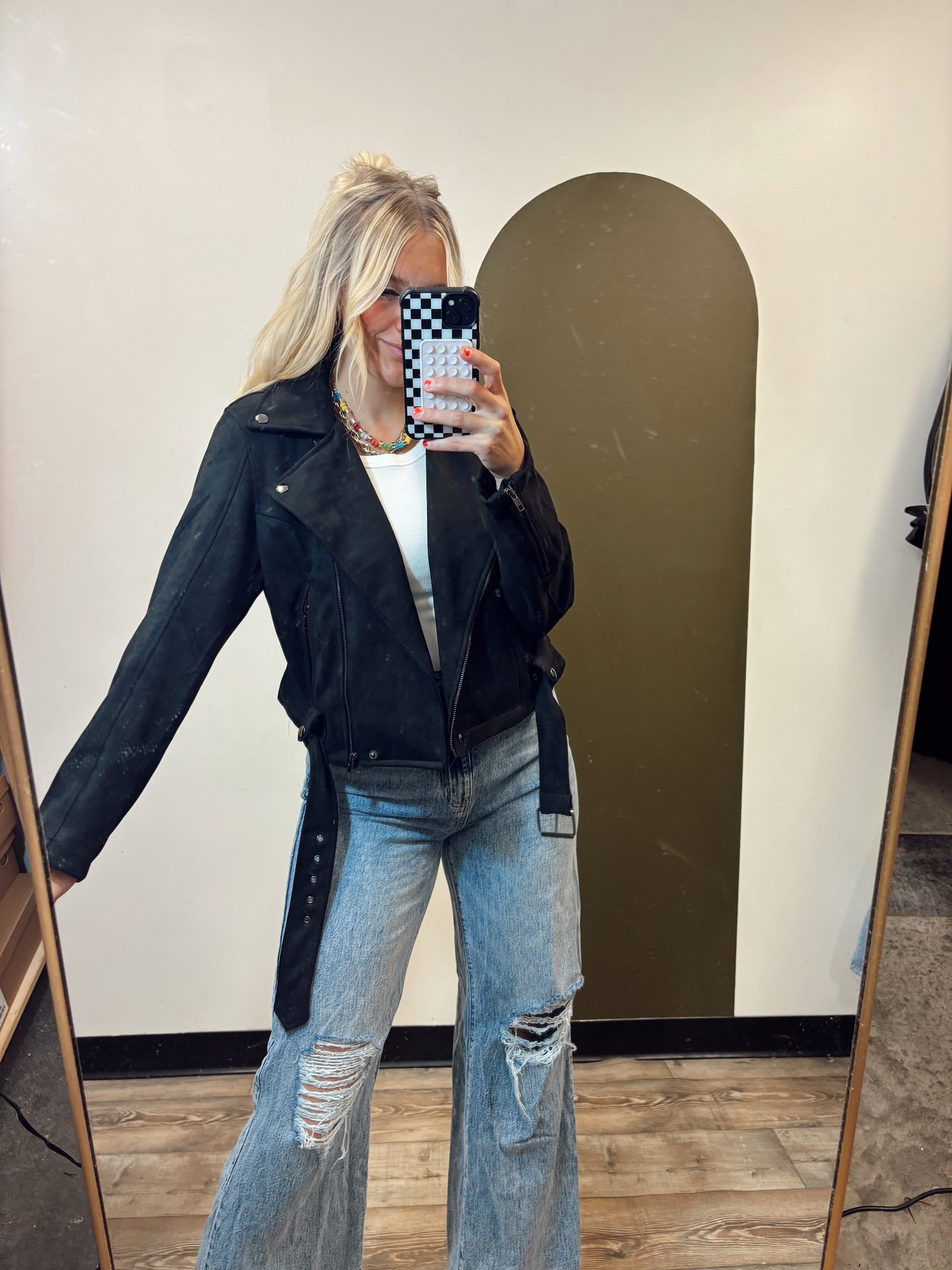 Going Places Moto Jacket (Black)