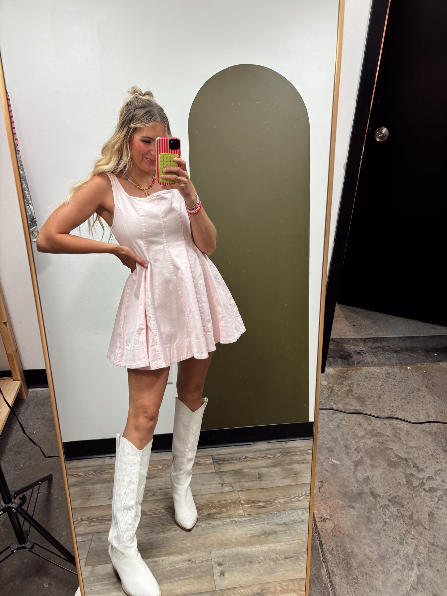 Palm Springs Mini Dress (Pink)