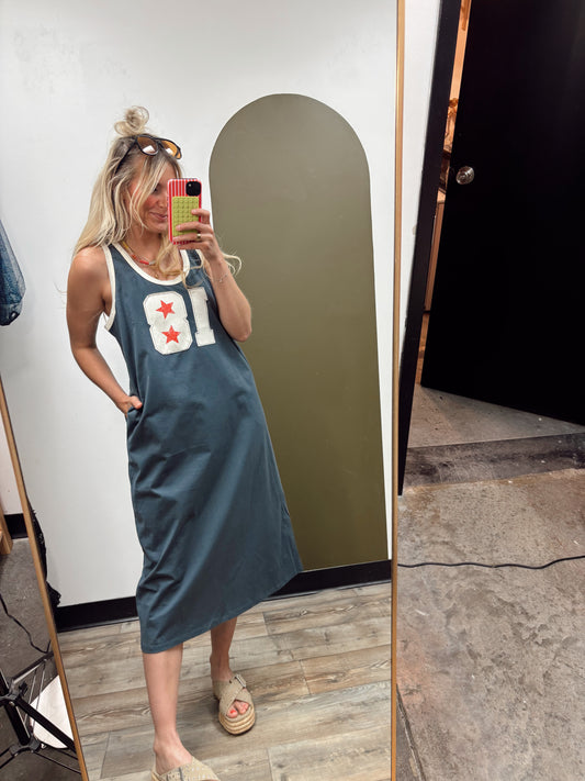Courtside Seats Maxi Dress