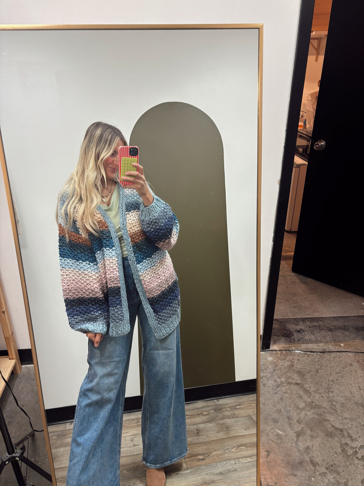 Sweet Skies Crochet Cardigan (Blue)