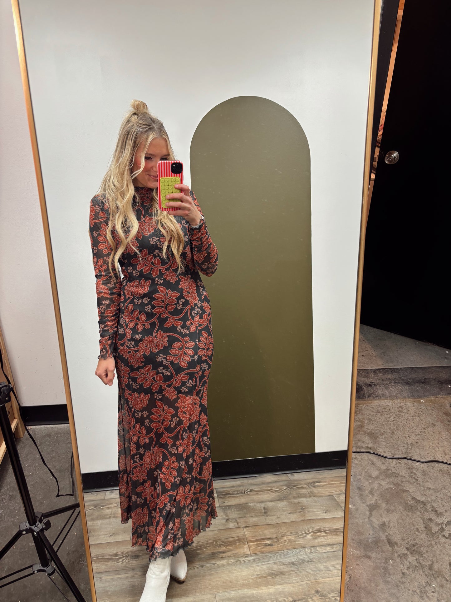 Chanda Mesh Maxi Dress